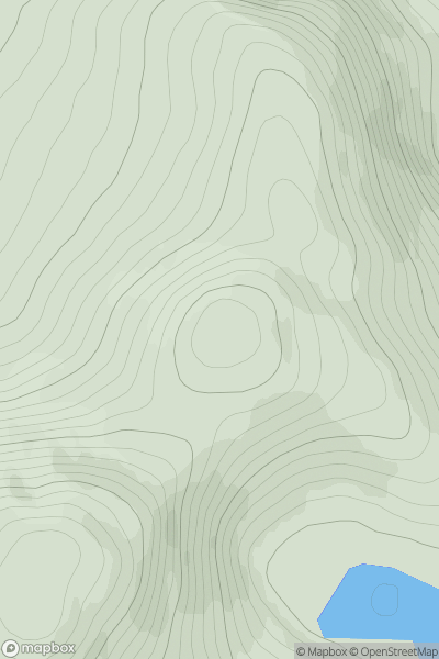 Thumbnail image for Carn Beag [Loch Broom to Strath Oykel] showing contour plot for surrounding peak